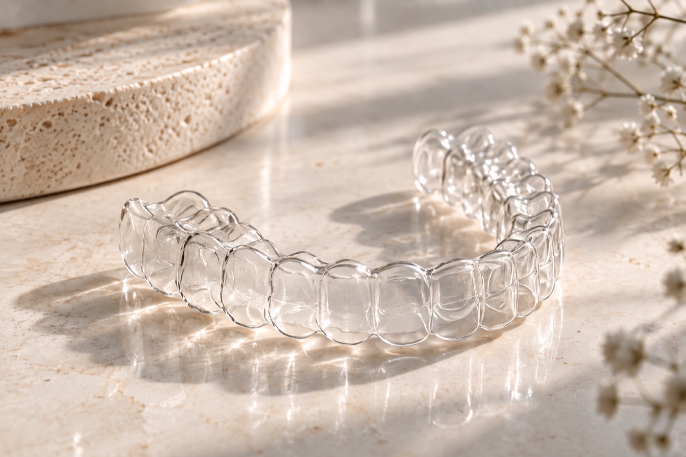 Clear orthodontic aligner
