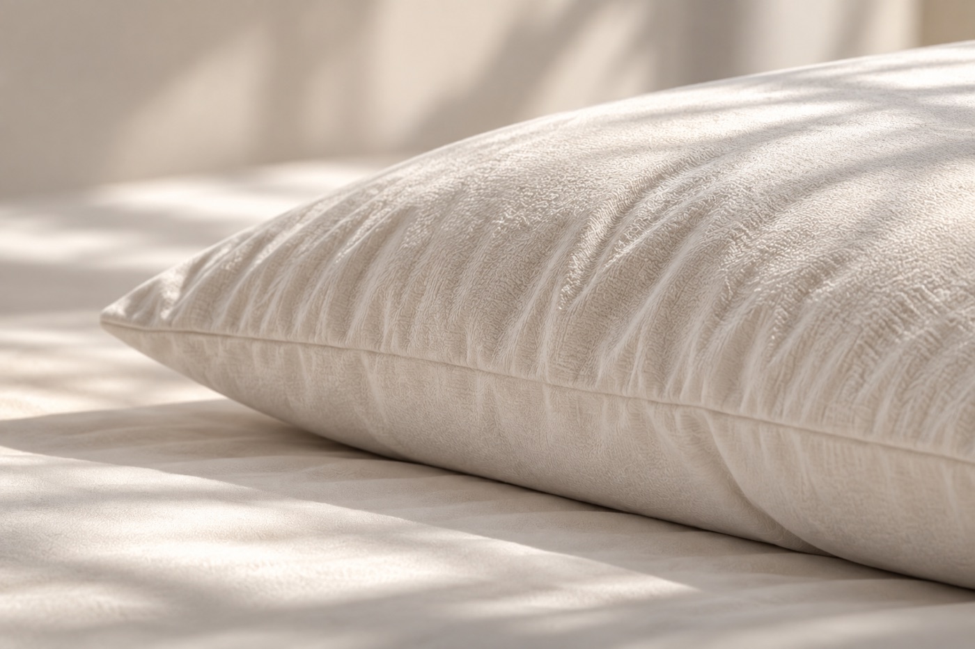 Pillow in soft morning light